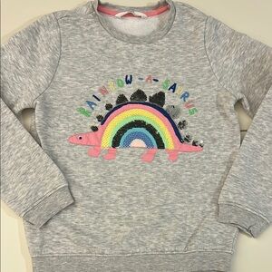 Gray Dinosaur Kids Sweatshirt